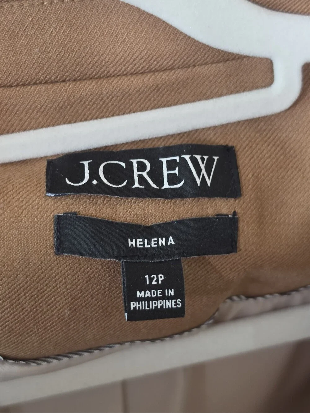 J Crew Helena Wool-blend Flannel Blazer 12P